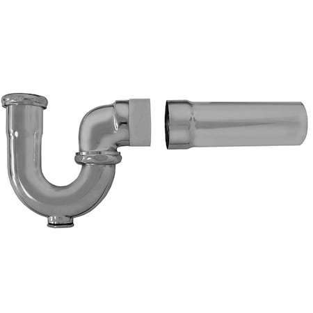 Jones Stephens 1-1/2in. Chrome Plated Sink Trap with PVC Adapter 17 Gauge P38130